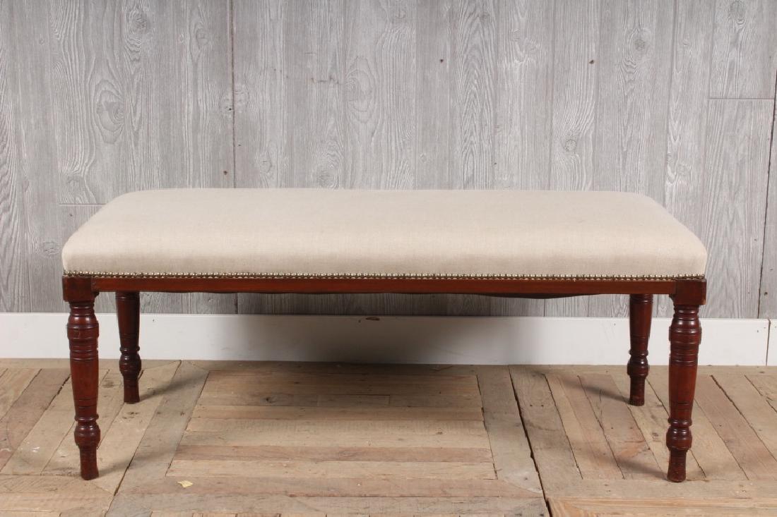 Continental Upholstered Banquette: Continental Upholstered Banquette. Size: 18.5" H x 44.5" W x 18.5" D