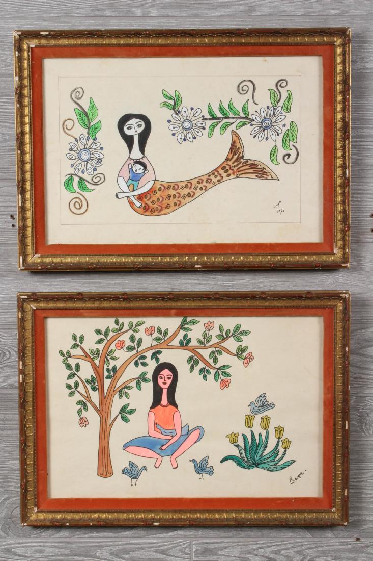 2 Manuel Lepe Macedo (Mexican, 20th C) Works (1 of 4)