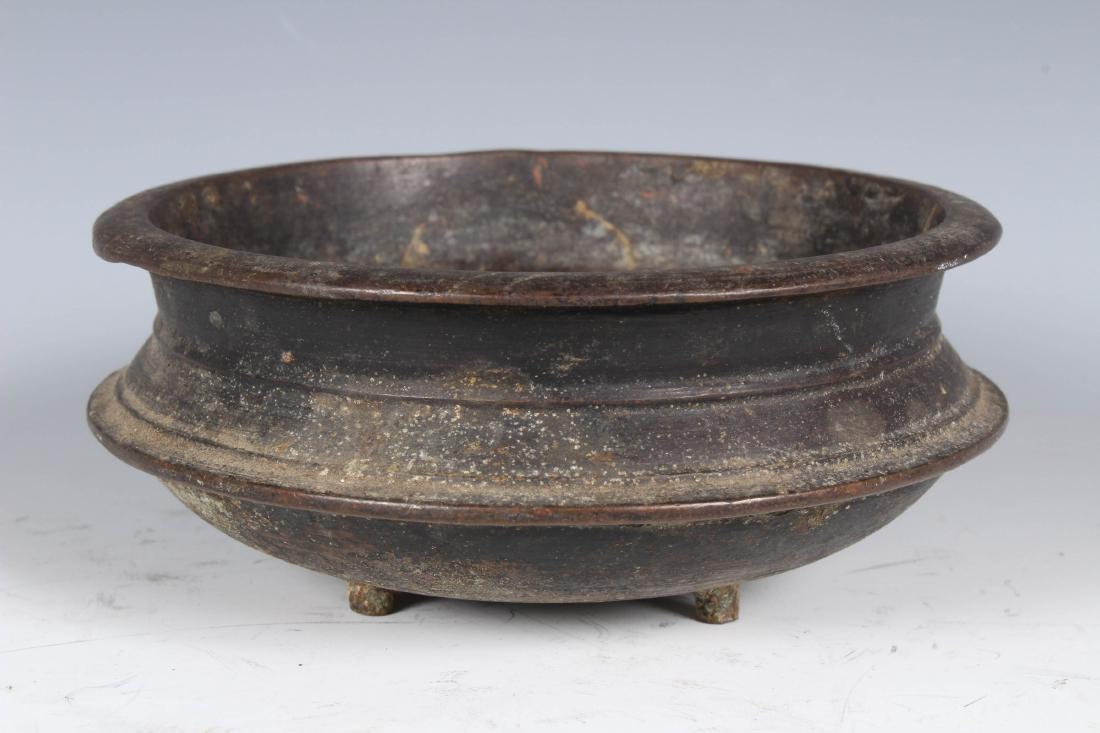 Antique Bronze Sri Lankan Buddhist Incense Bowl (1 of 4)