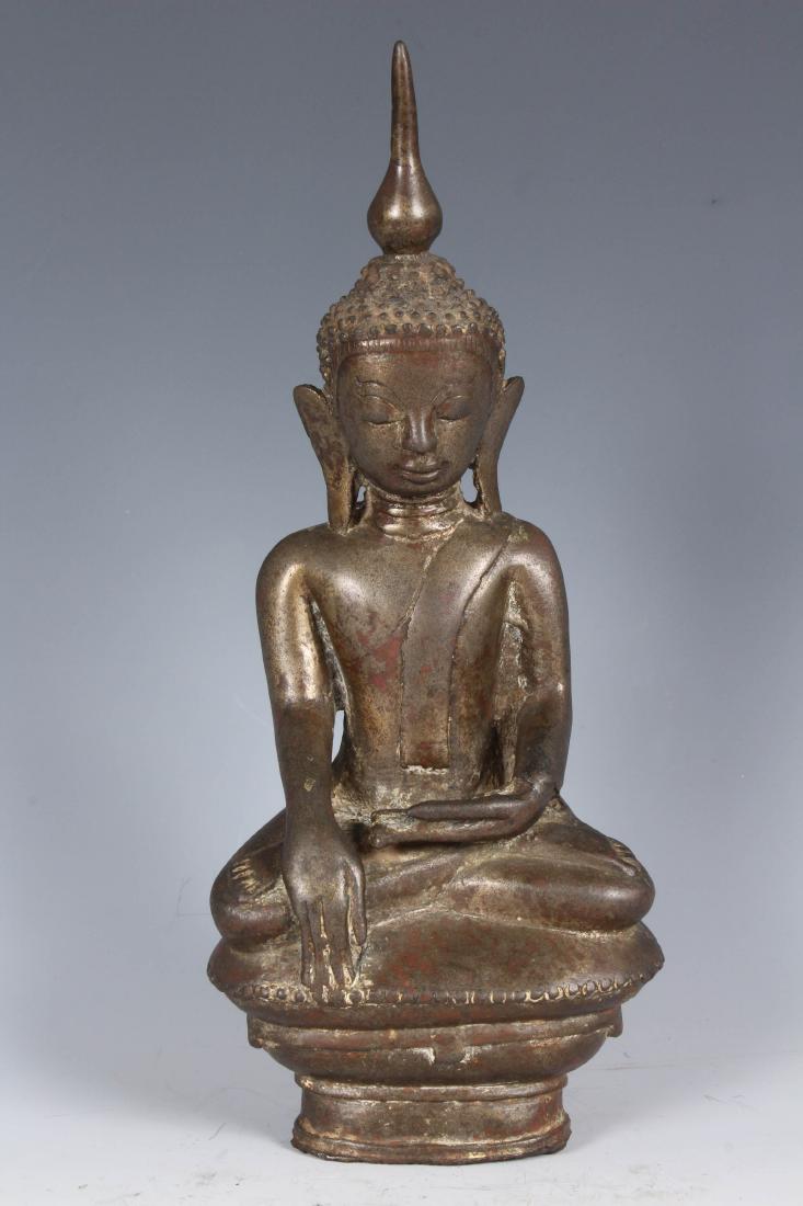 Antique Bronze Burmese Buddha Statue (1 of 5)