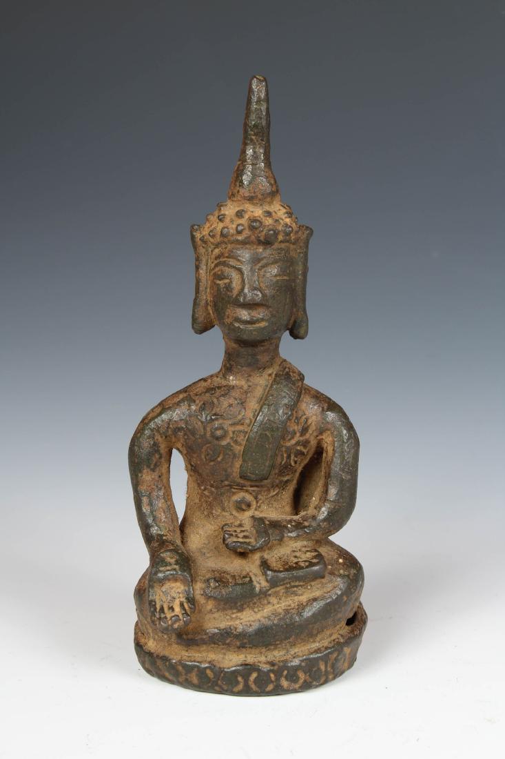 Antique Bronze Laos Village Buddha (1 of 3)