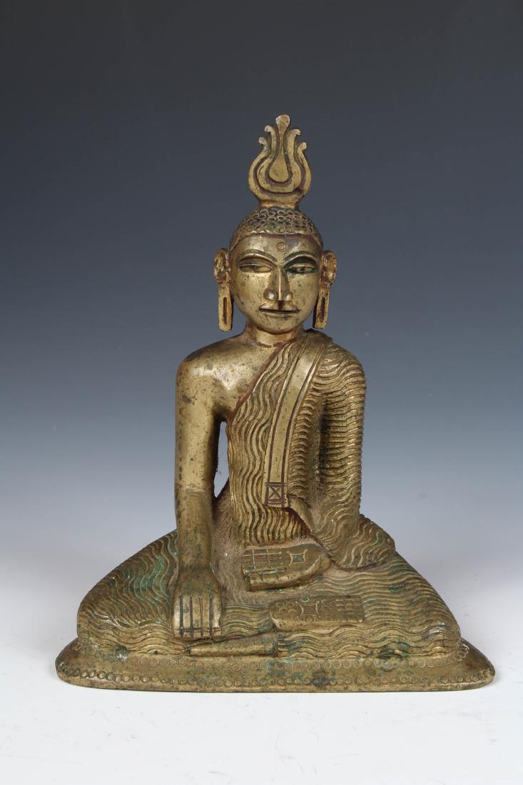 Rare Antique Bronze Sri Lanka Buddha (1 of 4)