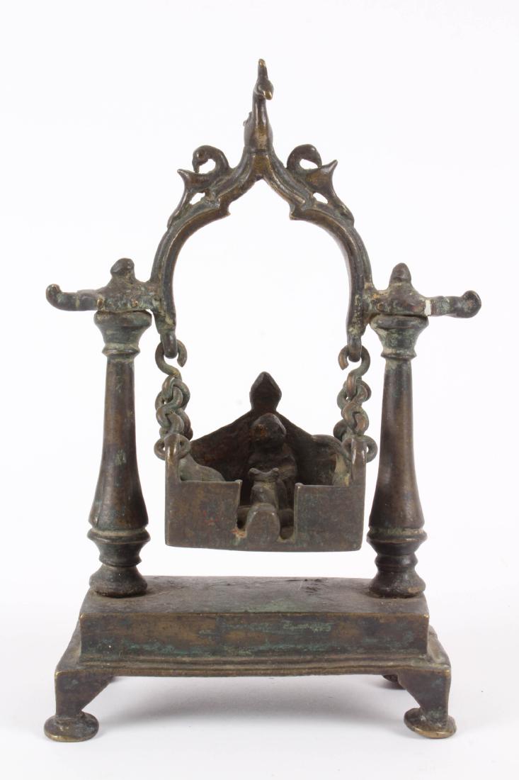 Antique Bronze Indian Hindu Swing (1 of 5)