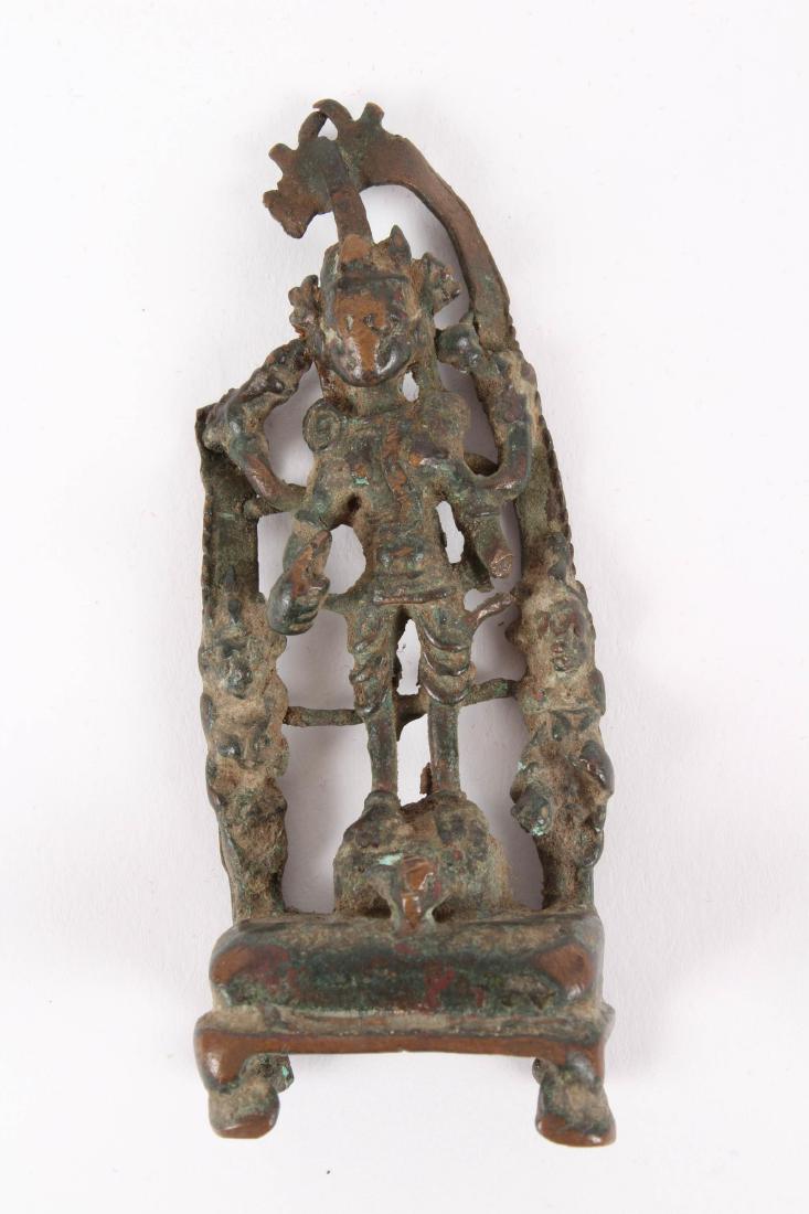 Antique Bronze Indian Statue- Vishnu (1 of 5)