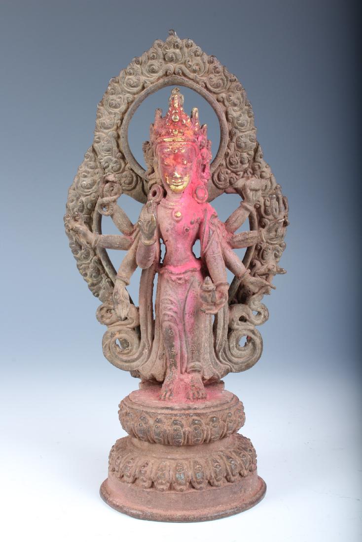 Antique Bronze Nepalese Ganesh: Antique Bronze Nepalese Ganesh Size: 8.5" x 4" x 3" (2130)