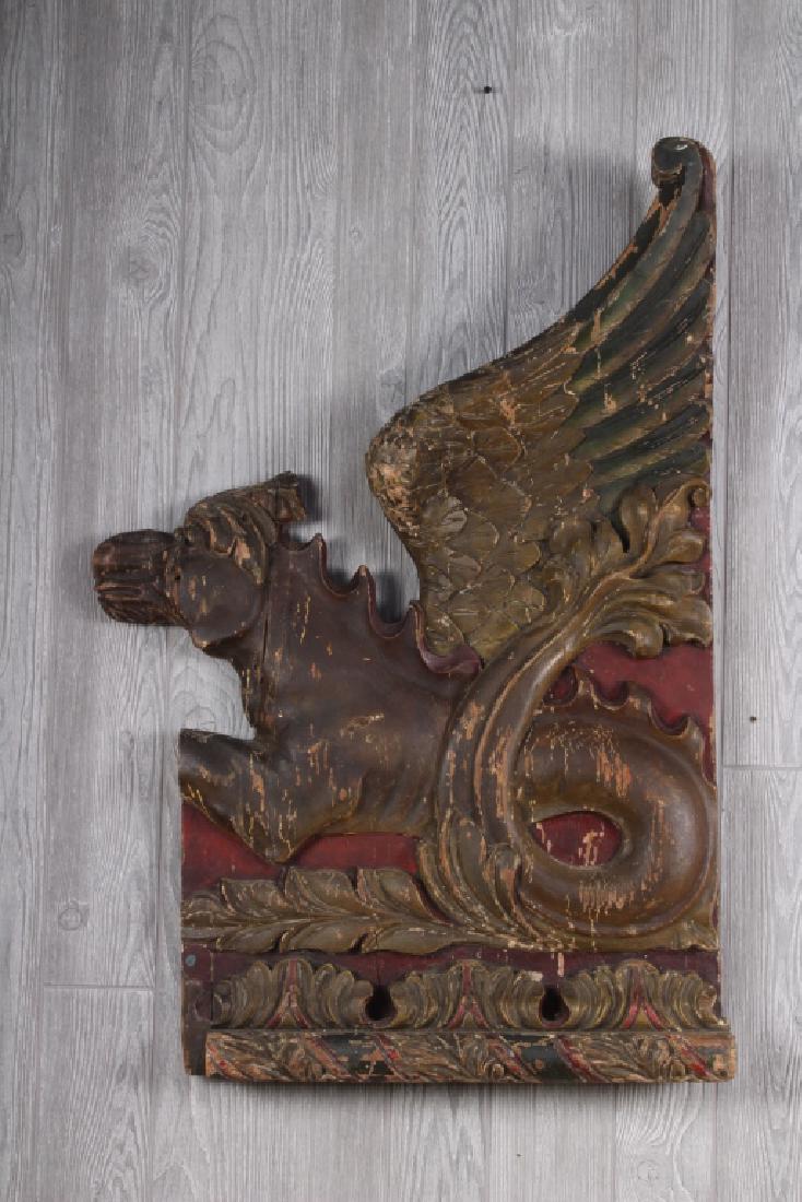 Carousel Griffin Bench End (1 of 5)