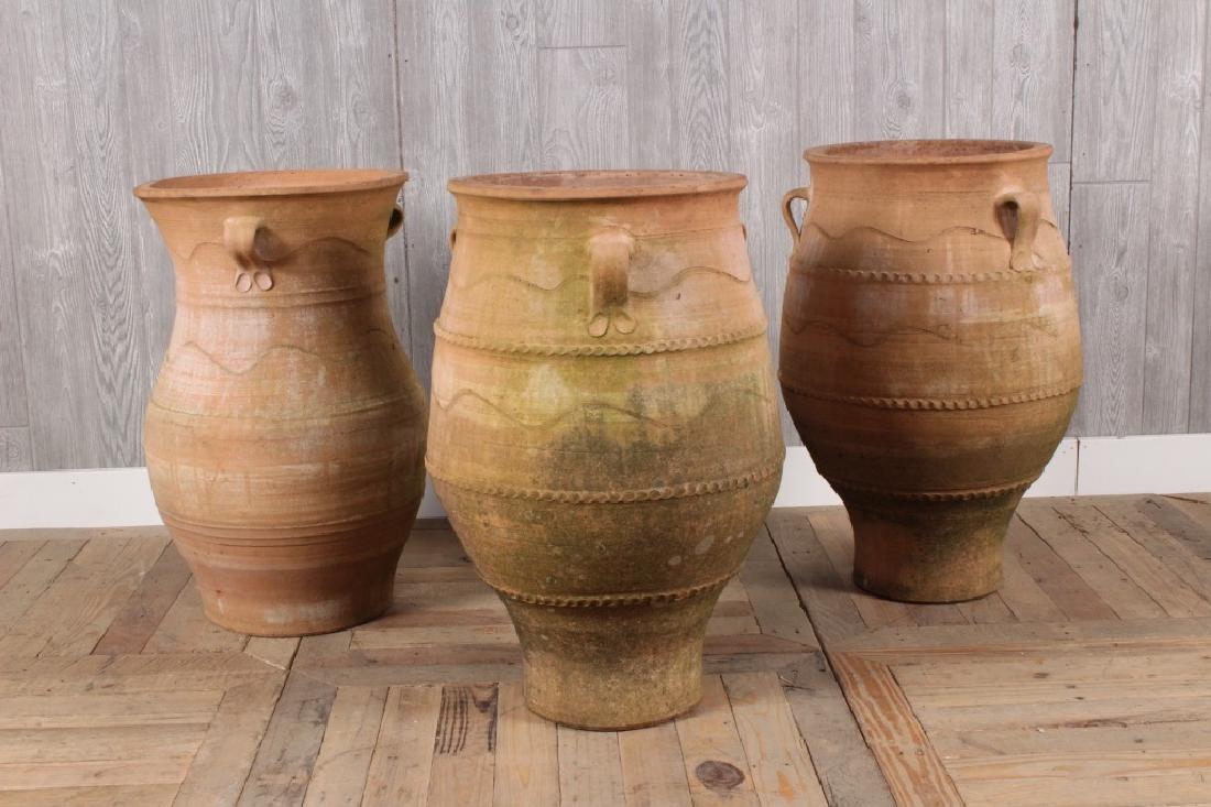 3 Terra Cotta Jars with Handles (1 of 4)