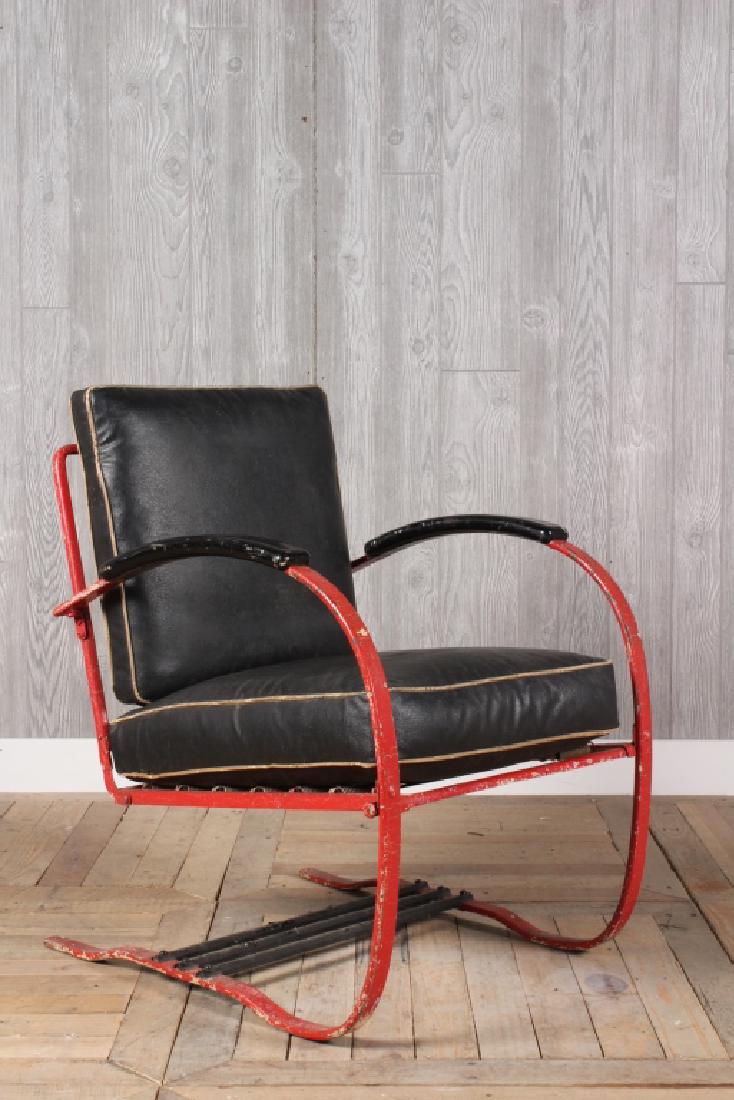Art Deco Iron Spring Chair (1 of 6)