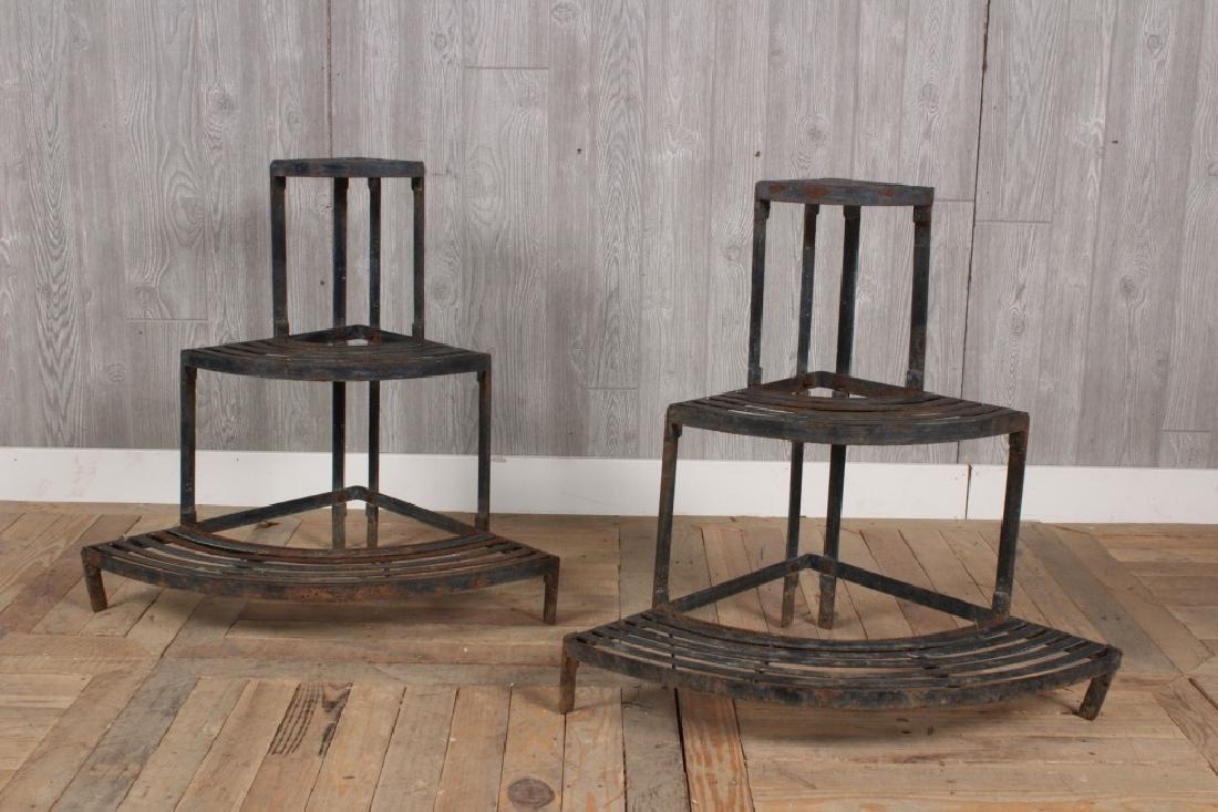 Pair Strapwork Corner Plaint Stands (1 of 5)