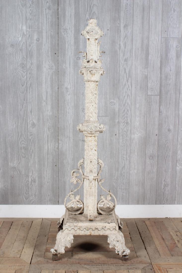 Gothic Cast Iron Torchiere (1 of 5)