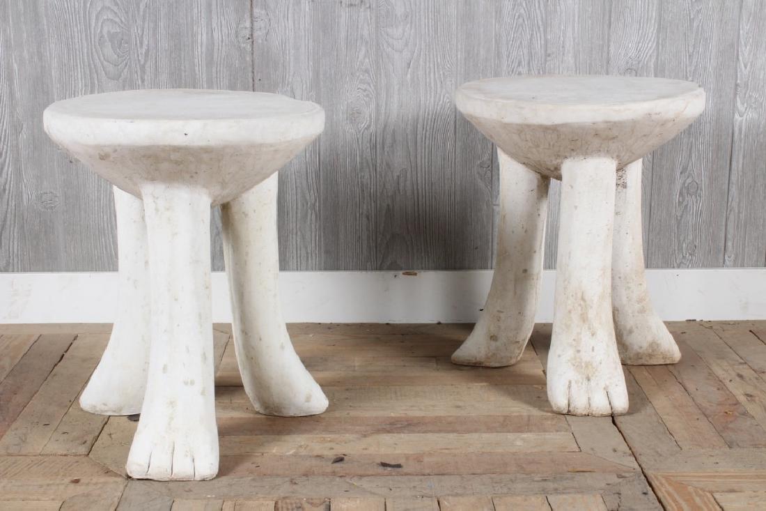 Pair John Dickinson Style Cast Stone Tables (1 of 4)
