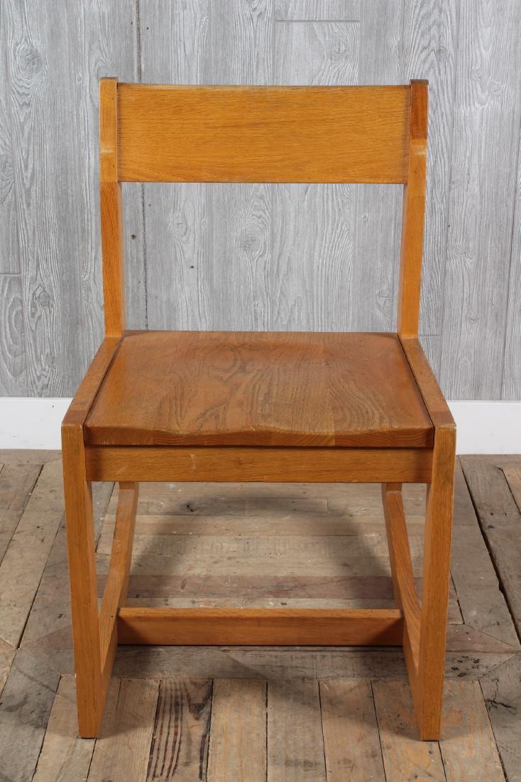 Mid Century Modern Oak Rocker: Mid Century Modern Oak Rocker. Size: 32" x 19" x 26"
