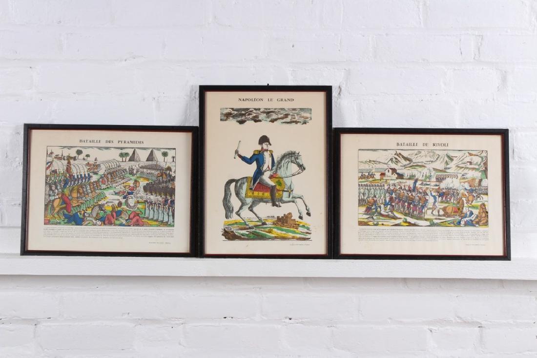 3 Antique French Napoleonic Battle Scene Lithograp (1 of 5)
