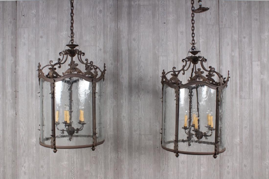 Pair of Wrought Iron Lanterns (1 of 6)