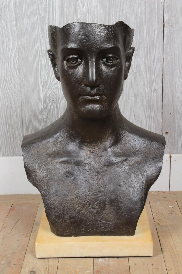 Iron Sculpture Portrait Bust (1 of 4)