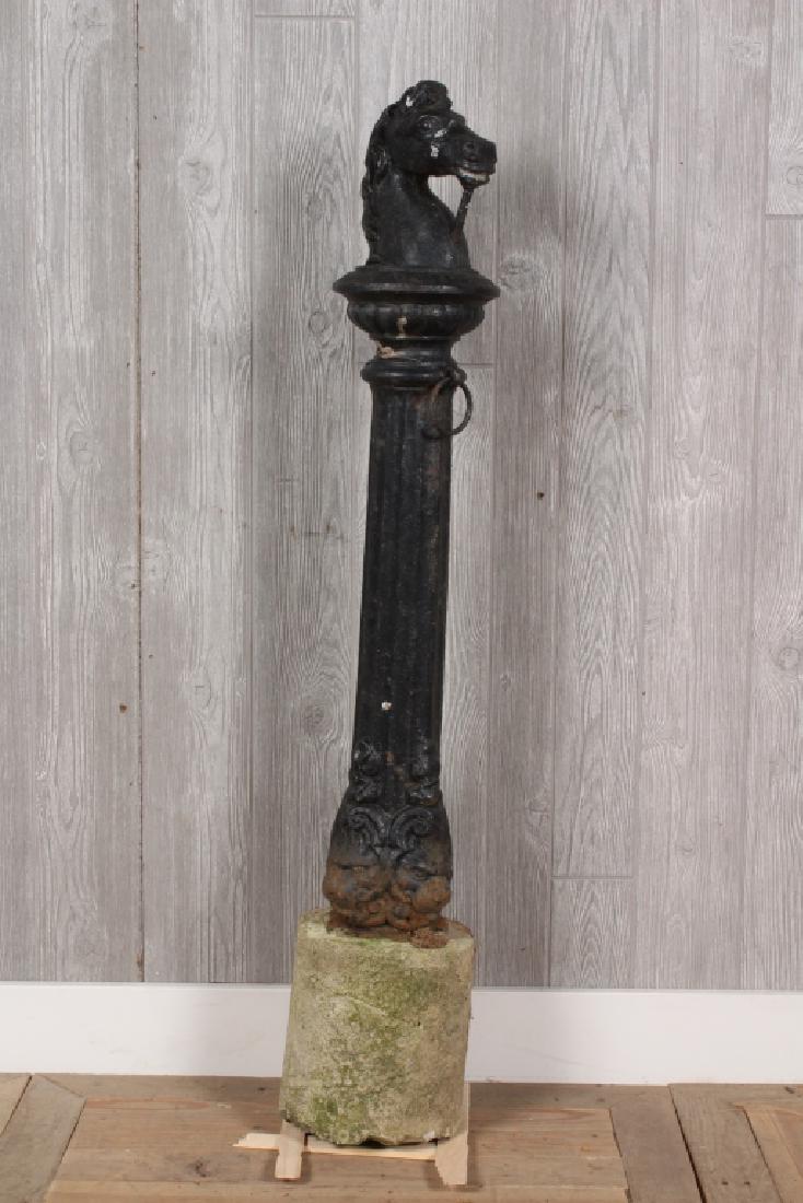 Antique Cast Iron Horse Hitching Post