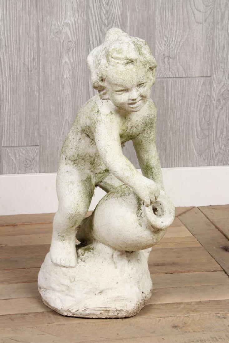 Cast Stone Putti Garden Fountain (1 of 3)