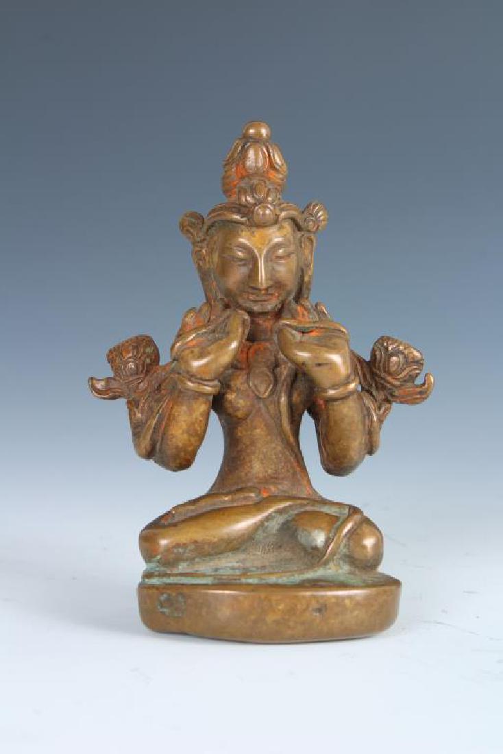 Antique Bronze Tibetan Statue (1 of 4)