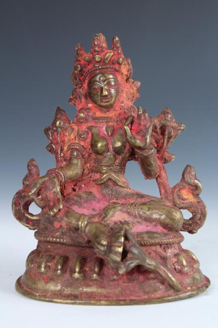Antique Bronze Nepalese Tara (1 of 4)