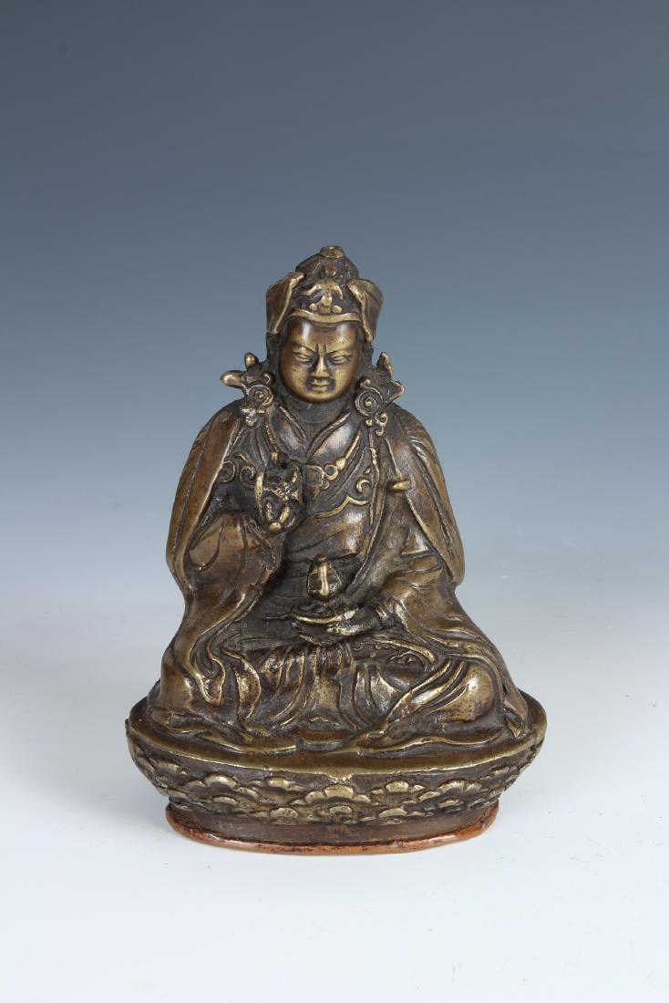 Bronze Tibetan Monk Statue (1 of 5)