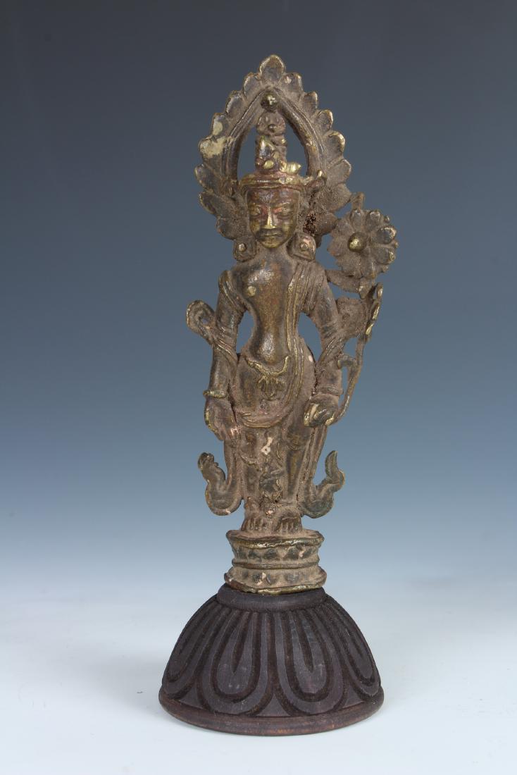 Antique Bronze Nepalese Statue (1 of 3)
