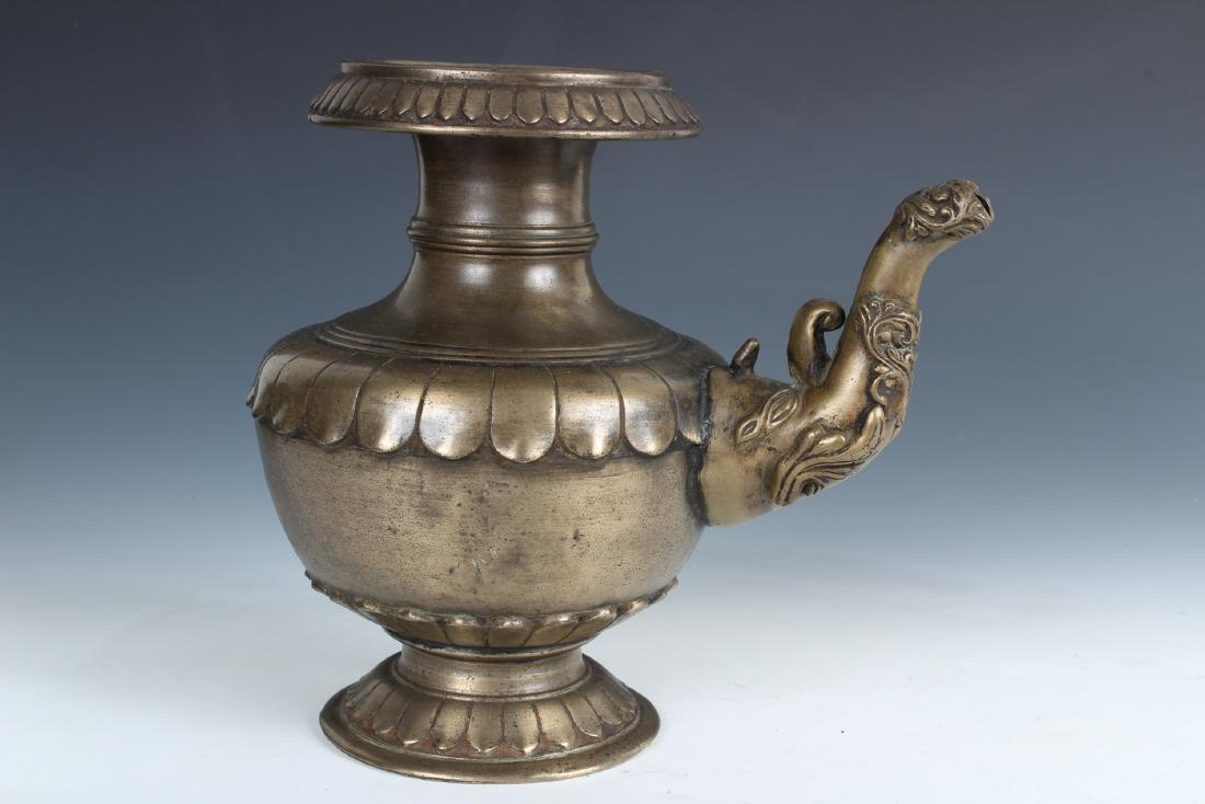 Antique Bronze Tibetan Buddhist Ceremony Decanter (1 of 3)