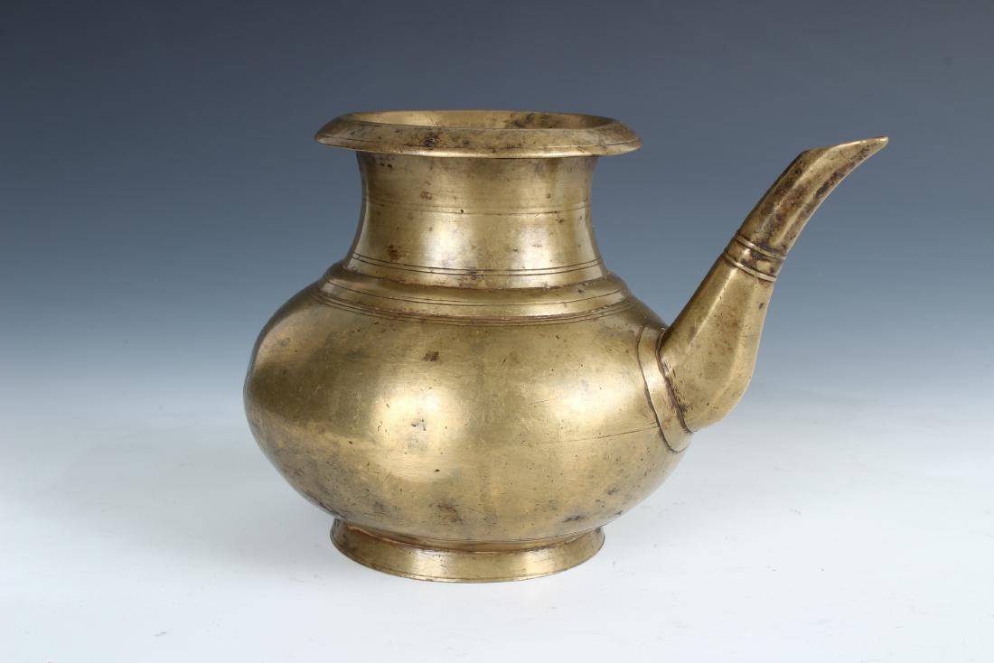 Antique Bronze Nepalese Koruwa Decanter: Antique Bronze Nepalese Koruwa Decanter - Size: 5" Tall (1923)