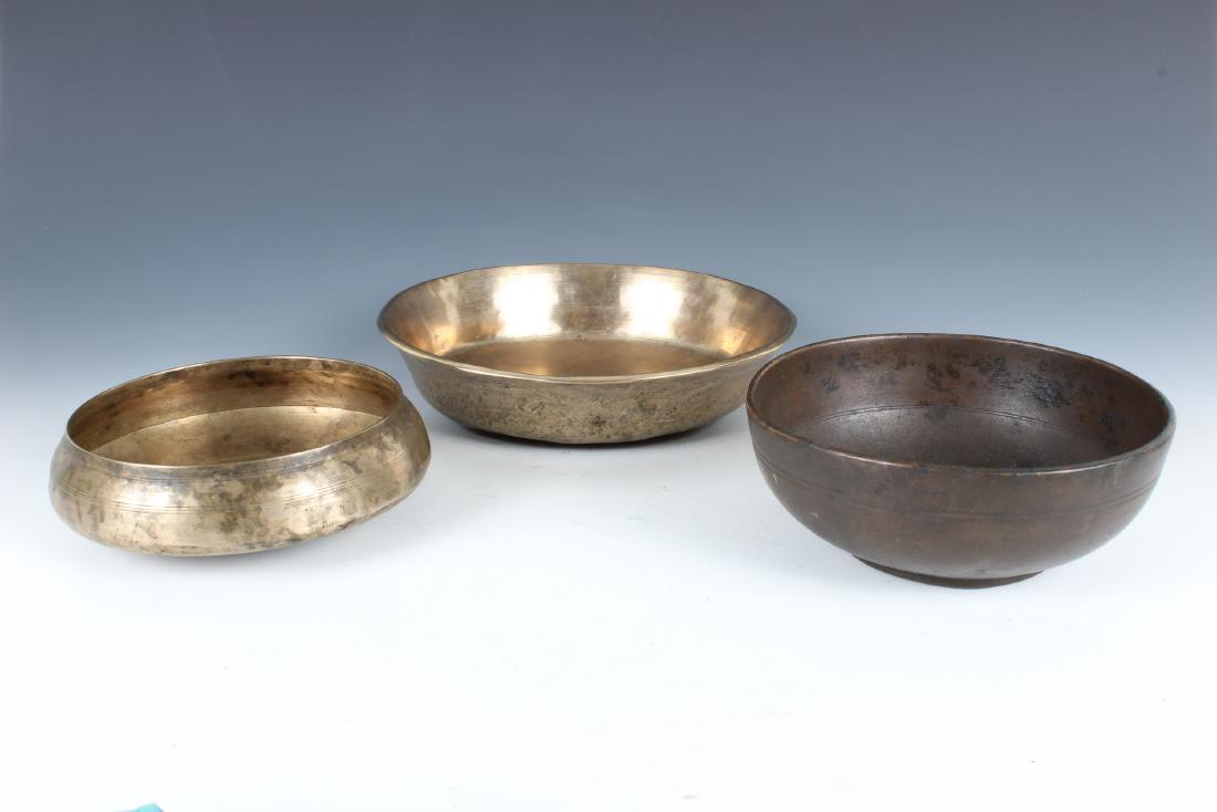 3 Antique Nepalese monastery Bowls (1 of 5)