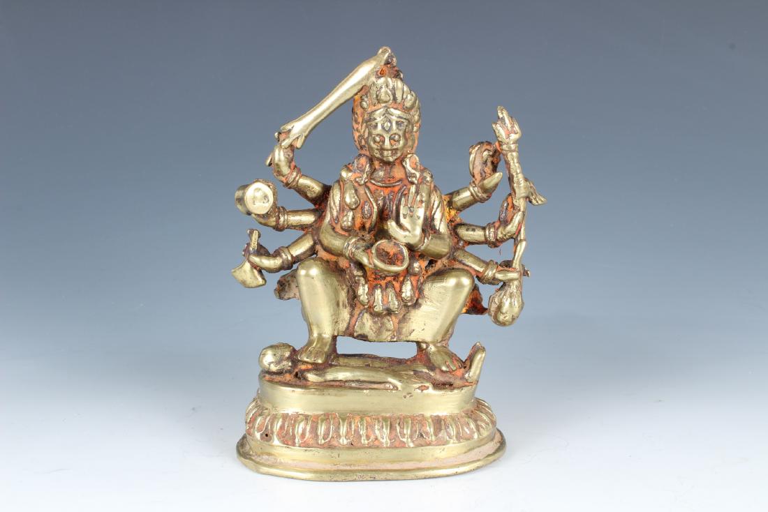 Antique Bronze Nepalese Village Statue (1 of 5)