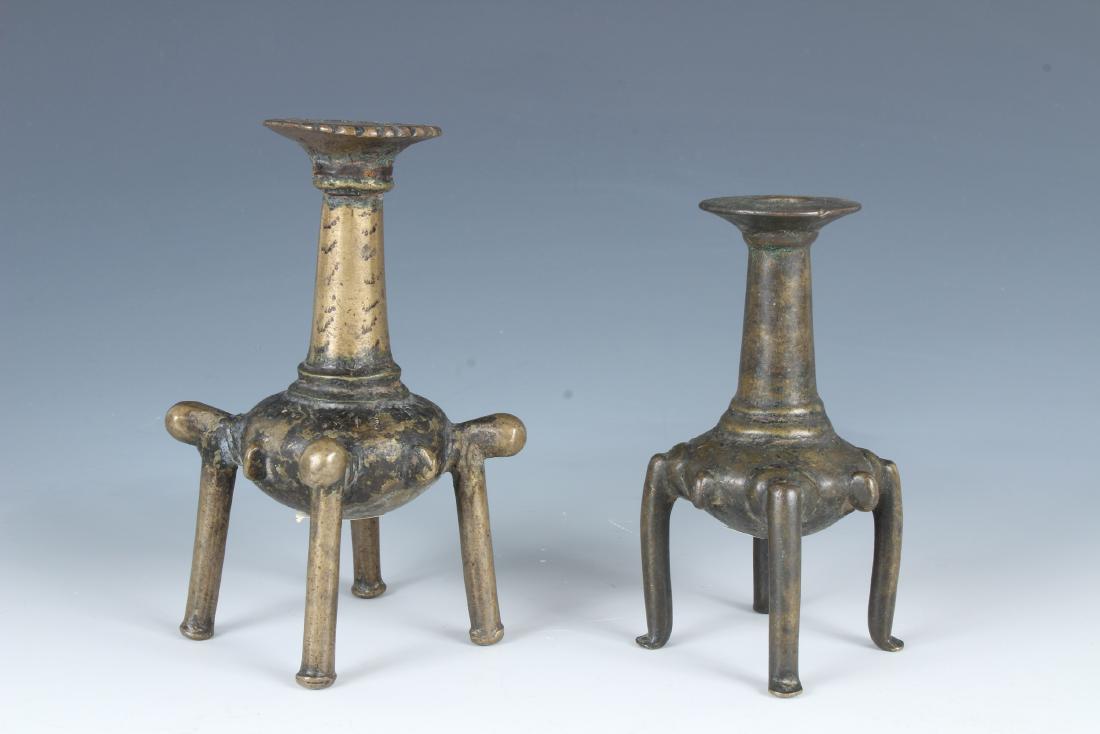 2 Antique Afghanistan Perfume Containers: 2 Antique Afghanistan Perfume Containers. Size: Tallest: 4.5" Tall (T5177/78)