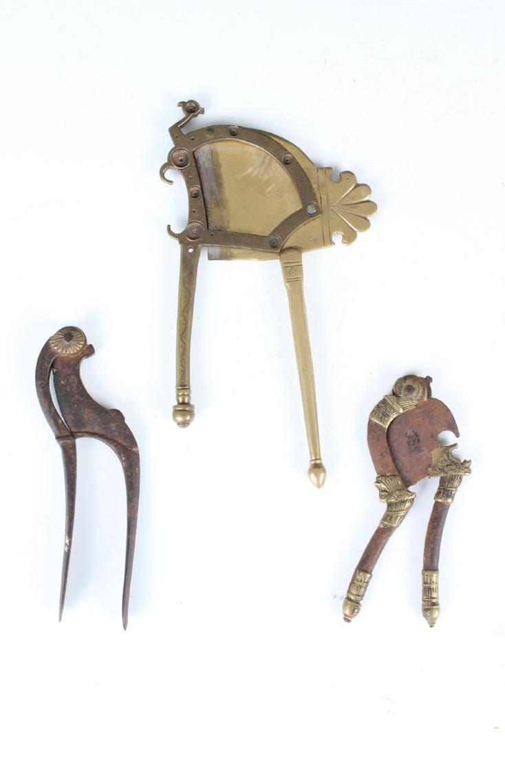 3 Antique Bronze Beetlenut Crackers (1 of 3)