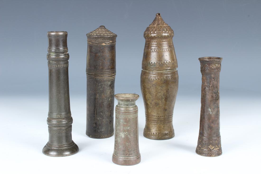 5 Antique Bronze Laos Lime and Beetlenut Container (1 of 3)