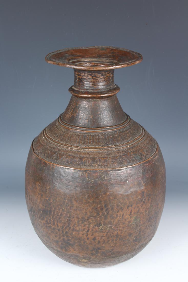 Large Copper Antique Nepalese Water Container (1 of 4)