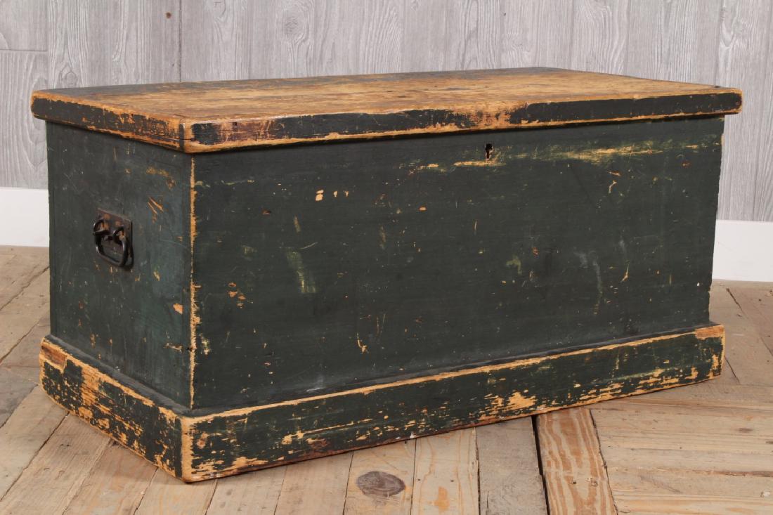 19th C Paint Decorated Blanket Chest (1 of 4)