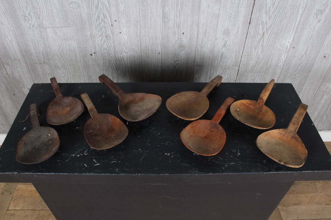 8 Rustic Carved Wood Butter Paddles (1 of 4)