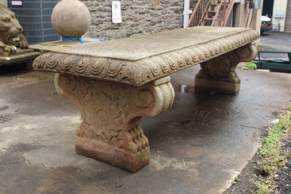Cast Stone Garden Bench