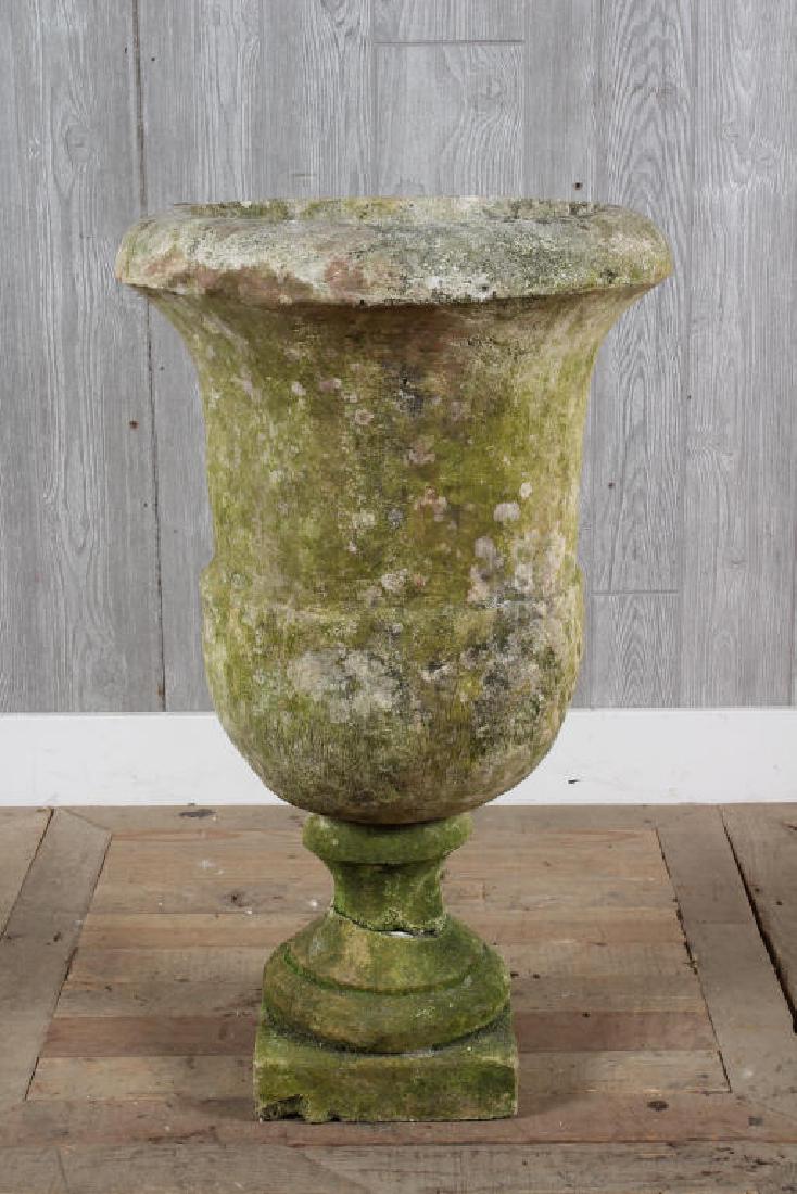 French Carved Limestone Urn (1 of 4)