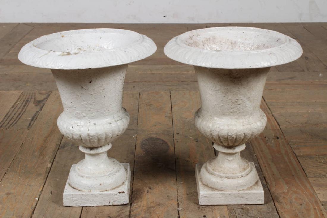 2 Small Campana Urns: 2 Small Campana Urns. Size: 10.5" x 8.5" x 8.5"