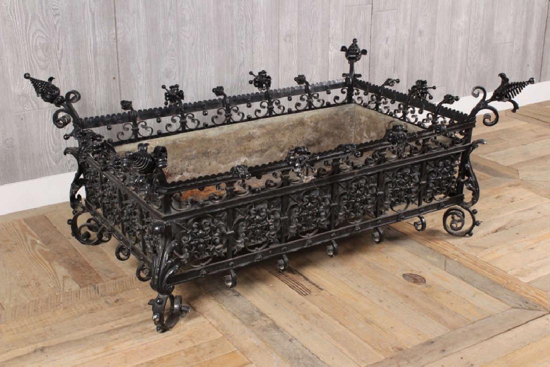 19th C German Wrought Iron Planter (1 of 7)
