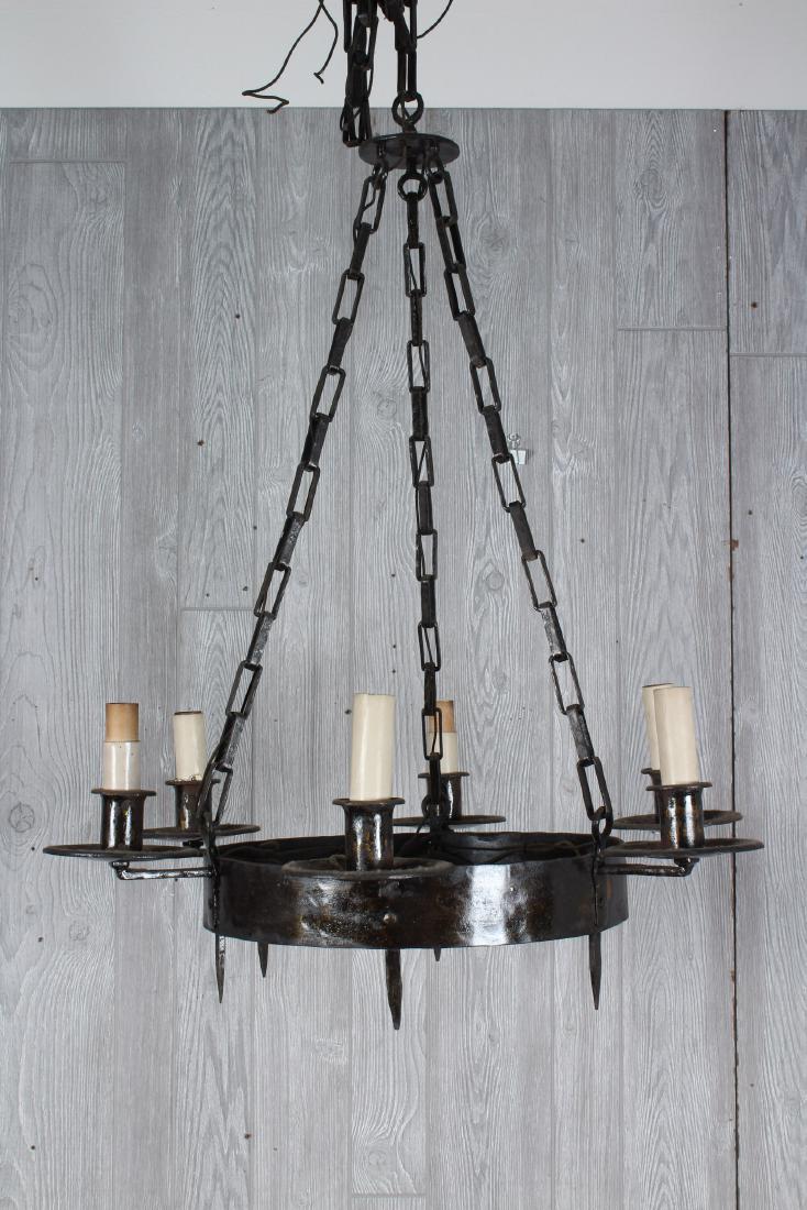 Gothic Style Wrought Iron Chandelier (1 of 4)