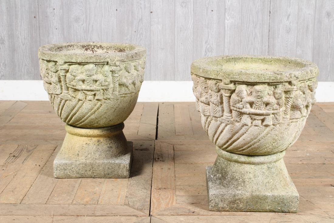 Celtic Cast Stone Urns (1 of 6)
