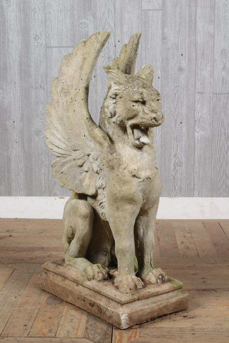 Cast Stone Figural Griffin (1 of 4)
