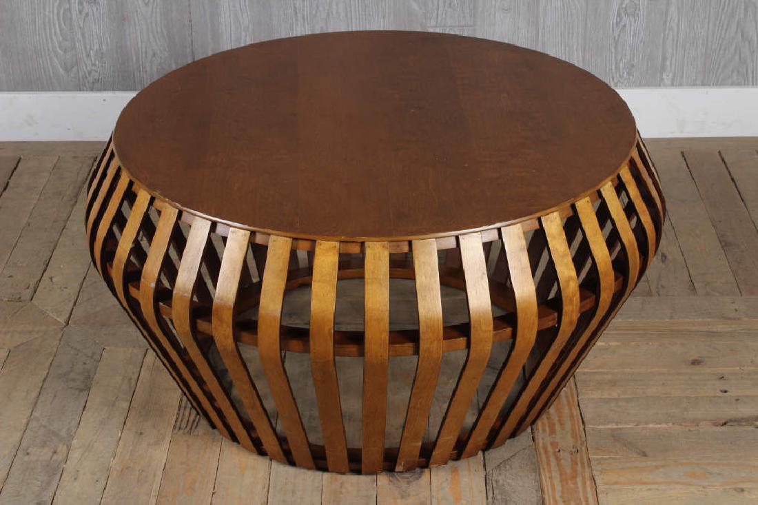 West Elm Drum Table: West Elm Drum Table. Size: 17" x 34" x 34"