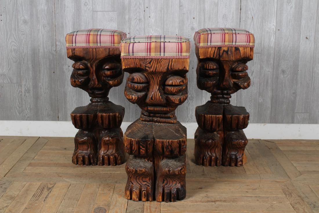 3 Witco Decor Tiki Barstools (1 of 4)