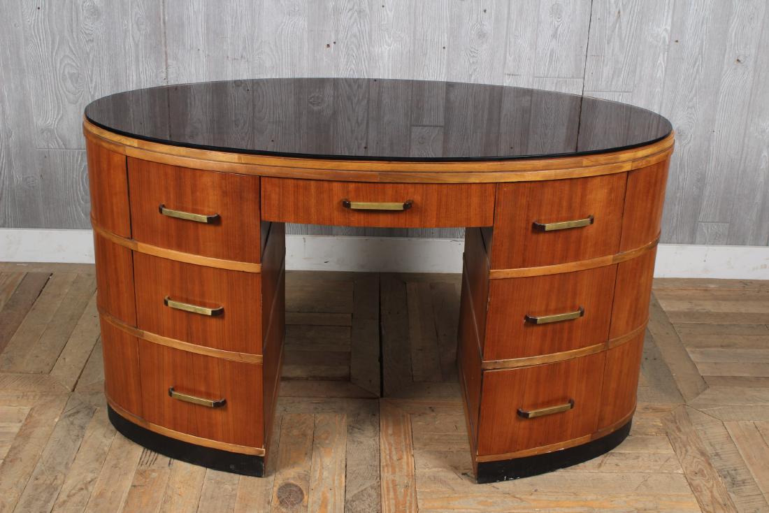 Art Deco Kneehole Desk (1 of 4)
