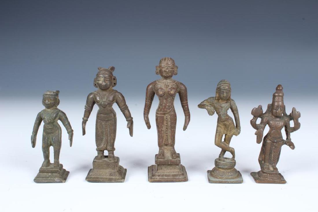 5 Antique Indian and Southeast Asian Bronzes (1 of 4)