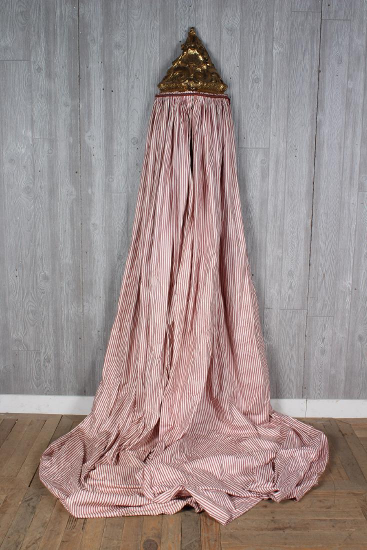 Baldachin: Baldachin. Fashioned from a carved bracket. Size: 83" H x 15" W x 9" D