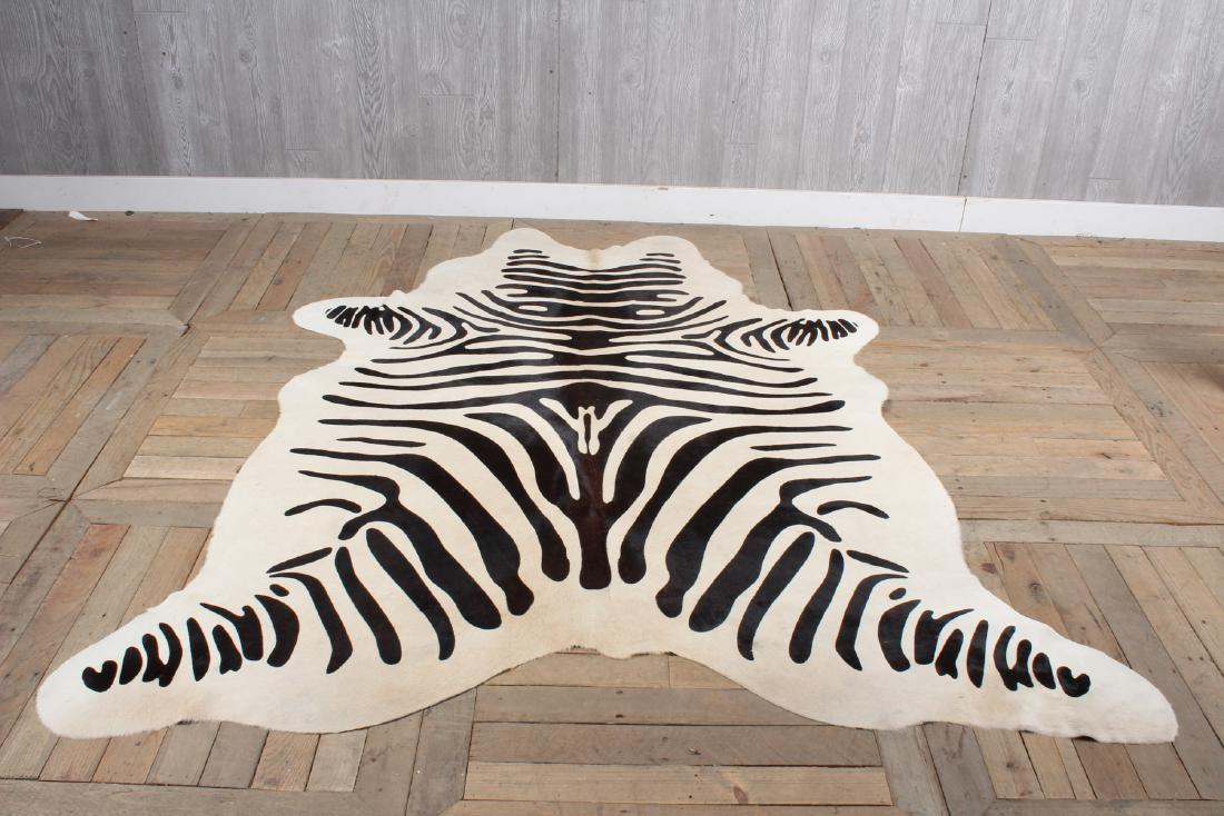 Zebra Print Hide: Zebra Print Hide. Cowhide. Size: 79" x 70"