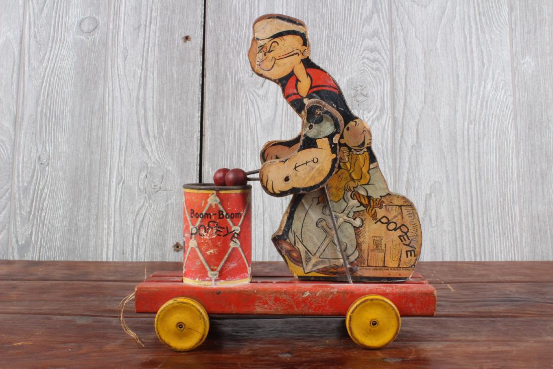 Fisher Price No 491 Popeye The Sailor Man Toy: Fisher Price No 491 Popeye The Sailor Man Toy. Size: 9.5" x 8.5" x 4"