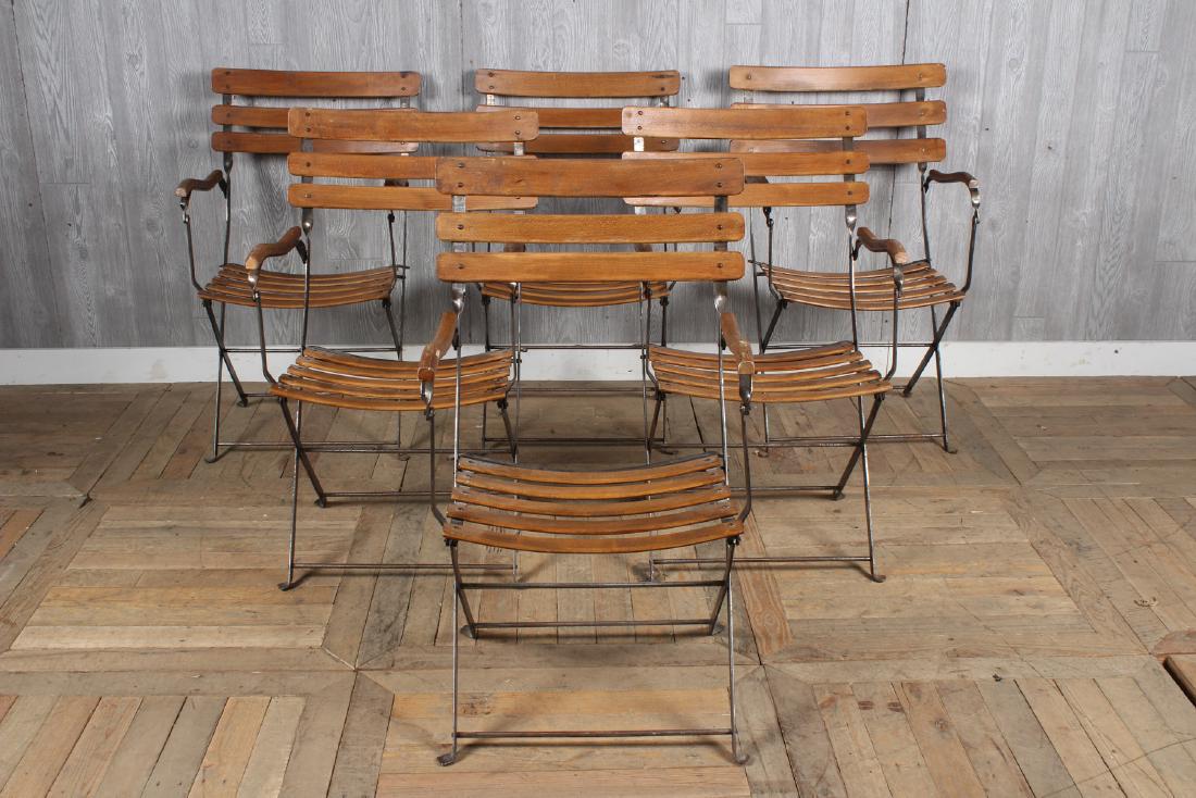 6 French Cafe Style Folding Chairs (1 of 5)